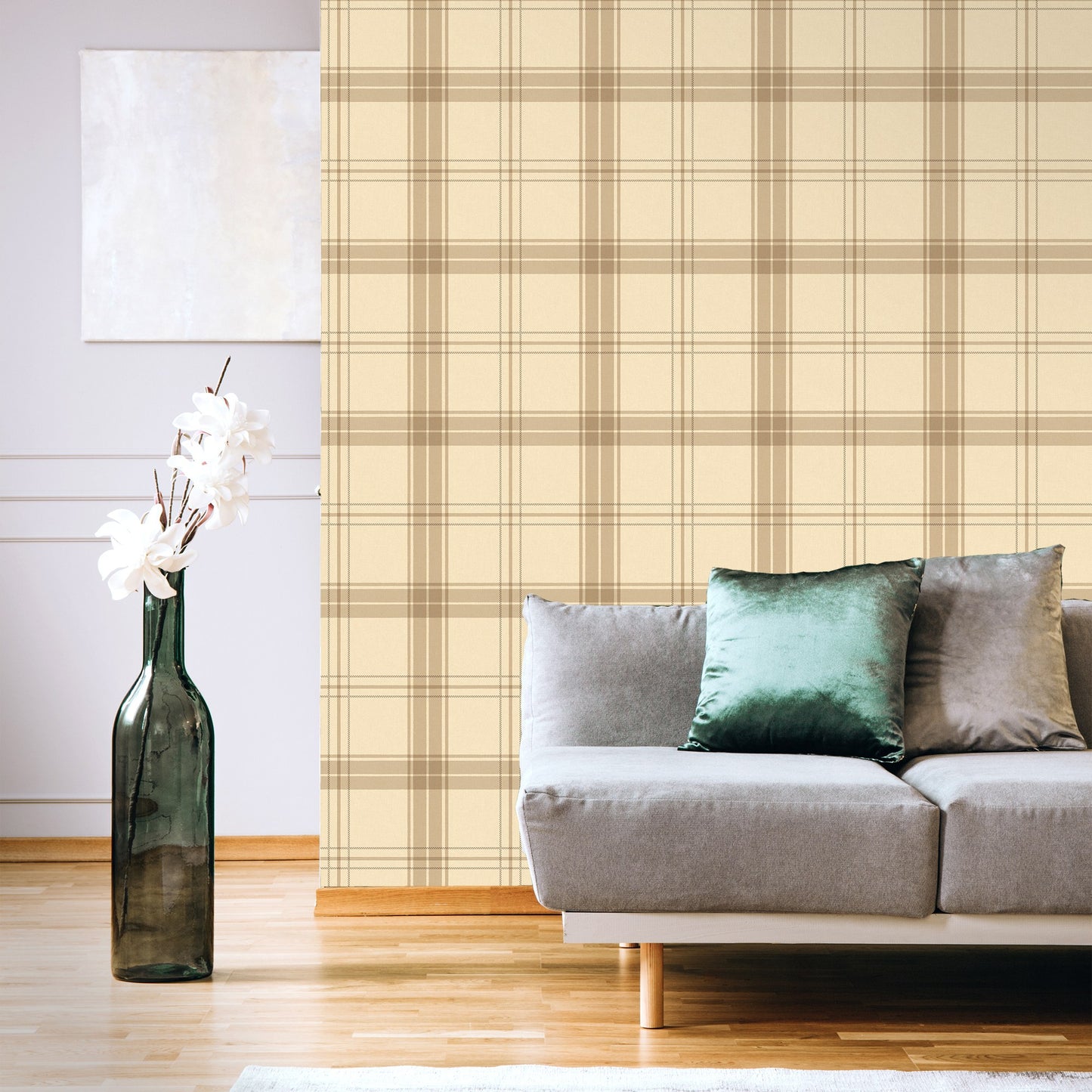 Atelier Alfa Smoke Fine Weave Wallpaper by La Belle Maison