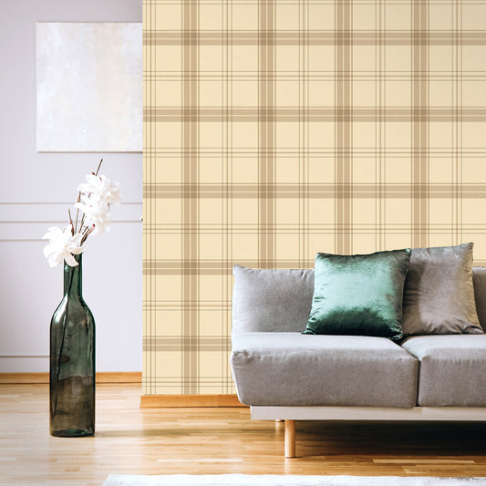 Atelier Alfa Smoke Fine Weave Wallpaper by La Belle Maison