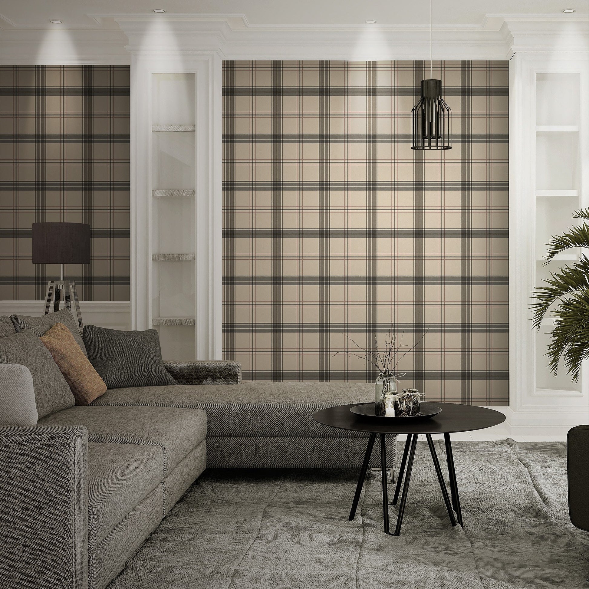 Atelier Alfa Dove Grey Soft Textile Wallpaper by La Belle Maison