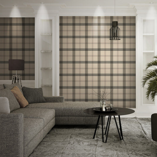 Atelier Alfa Dove Grey Soft Textile Wallpaper by La Belle Maison
