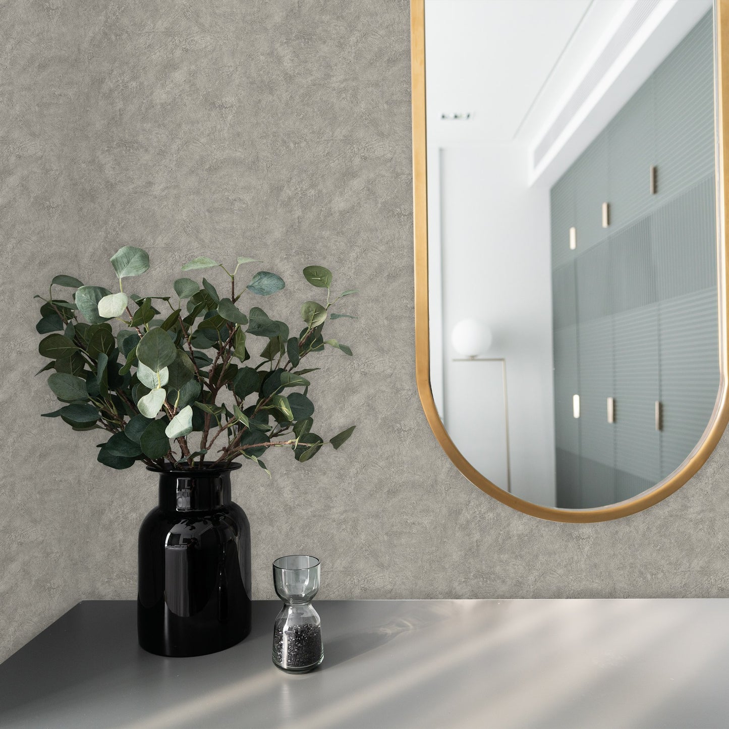 Atelier Alfa Ocean Crosshatch Texture Wallpaper by La Belle Maison