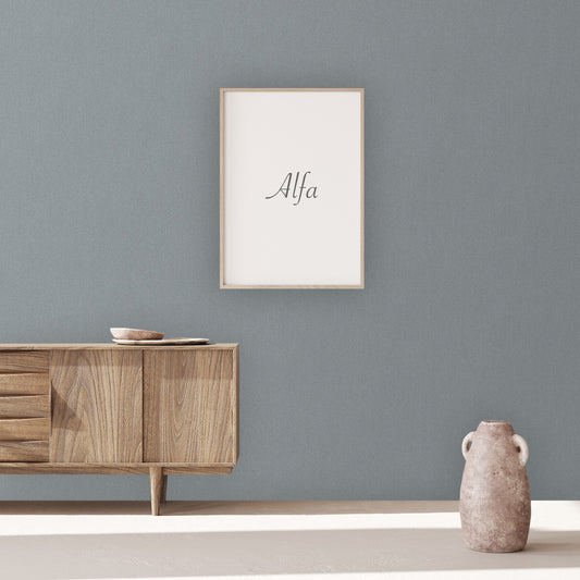 Atelier Alfa Denim Subtle Geometric Wallpaper by La Belle Maison