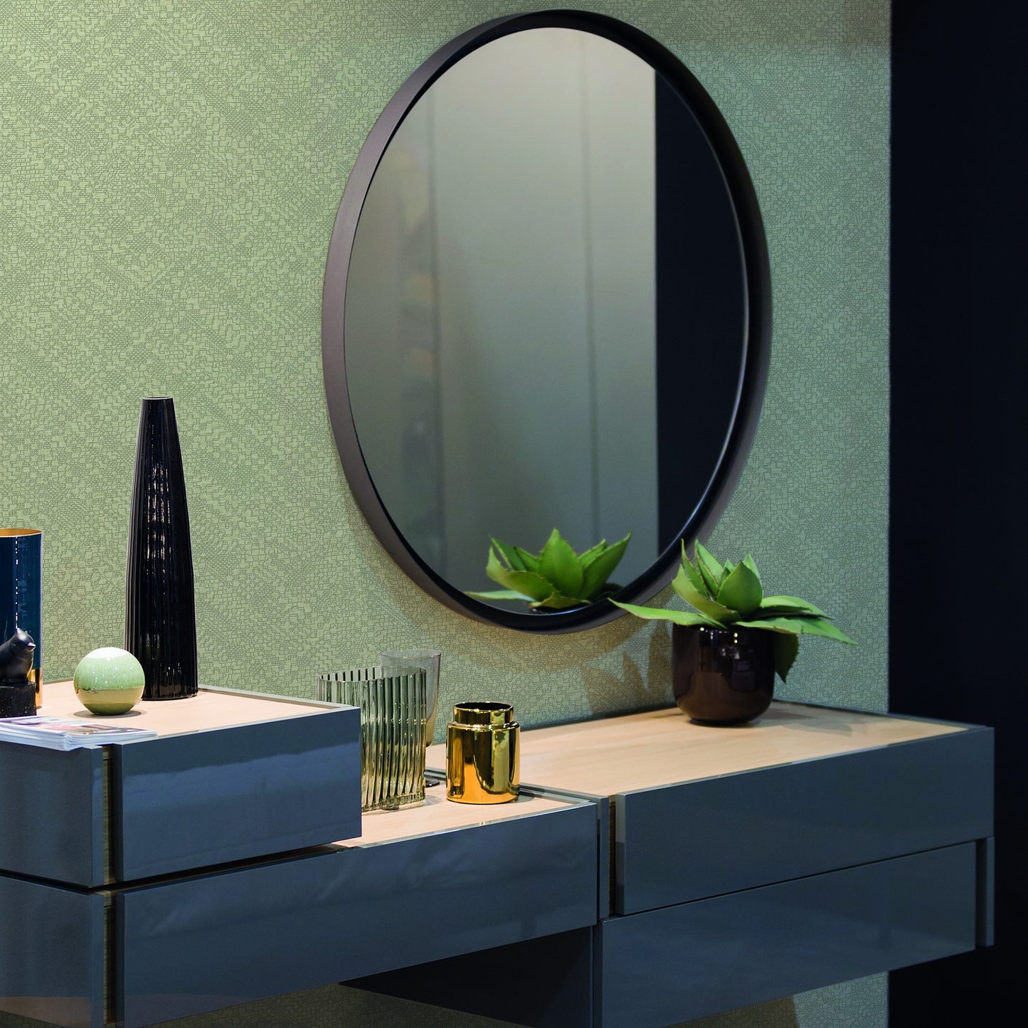 Belle Beta Pearl Fine Weave Wallpaper by La Belle Maison