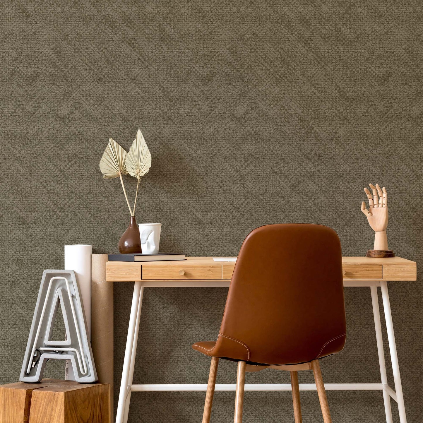 Belle Beta Stone Grey Minimal Texture Wallpaper by La Belle Maison