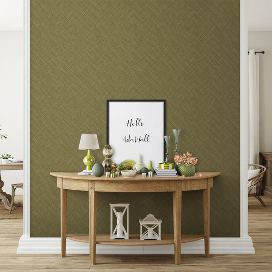 Belle Beta Mist Grey Fine Weave Wallpaper by La Belle Maison