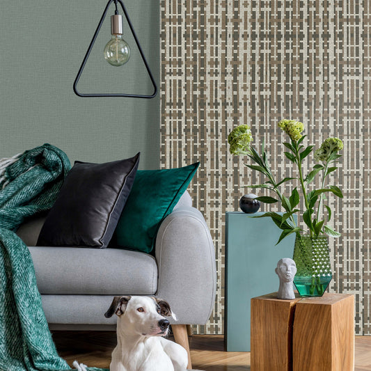Belle Beta Smoke Neutral Texture Wallpaper by La Belle Maison