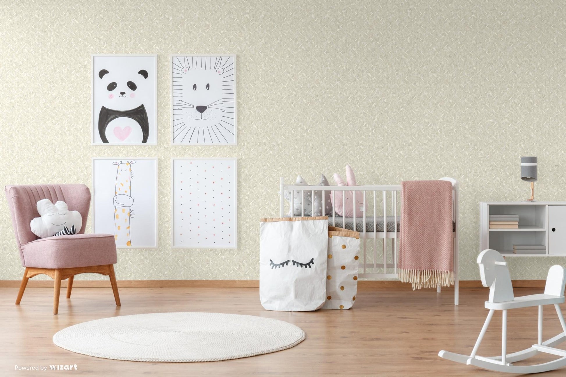 Belle Beta 1107-1 room wallpaper by La Belle Maison