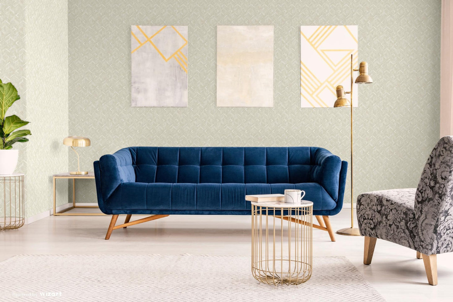Belle Beta 1107-1 room wallpaper by La Belle Maison