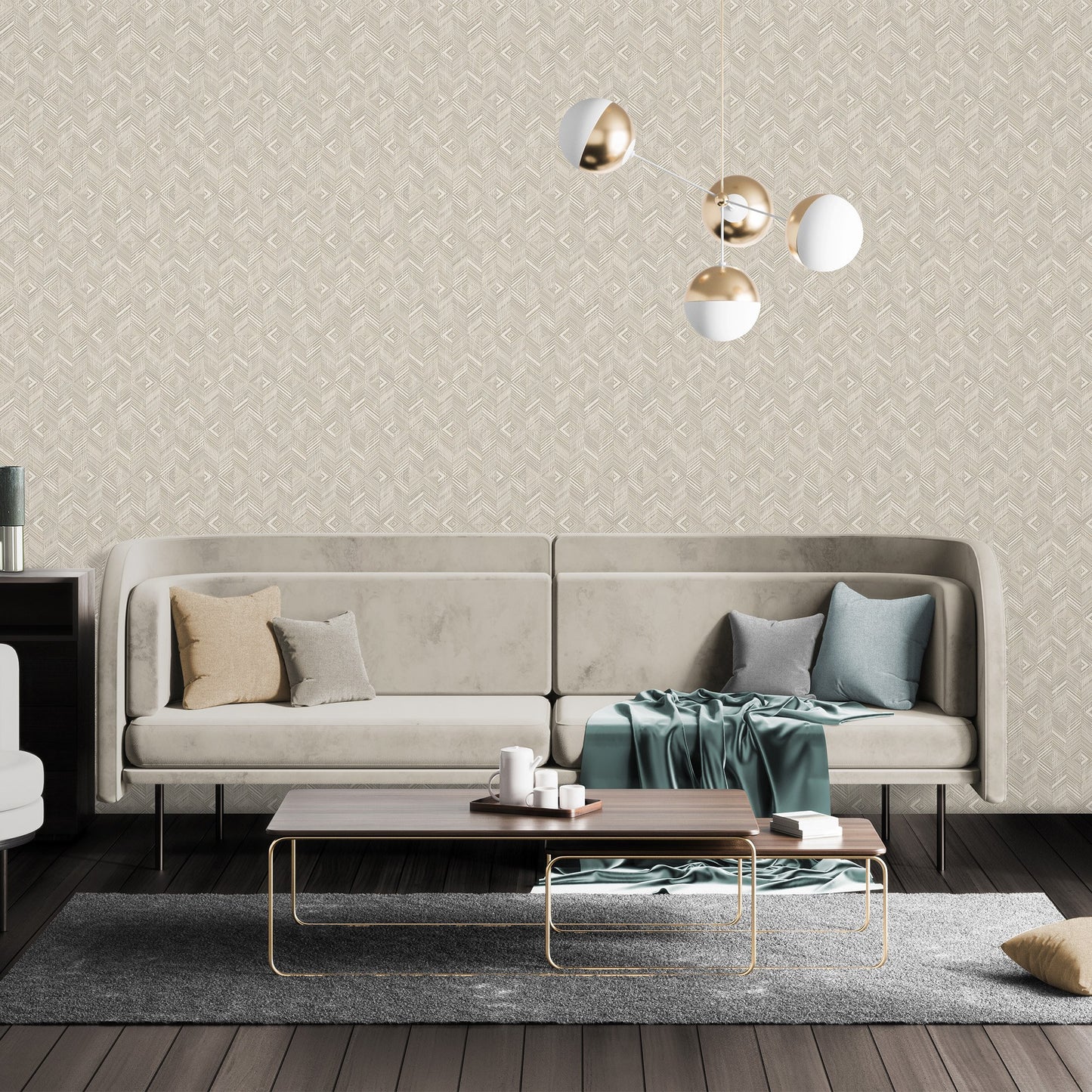 Belle Beta Indigo Calm Texture Wallpaper by La Belle Maison