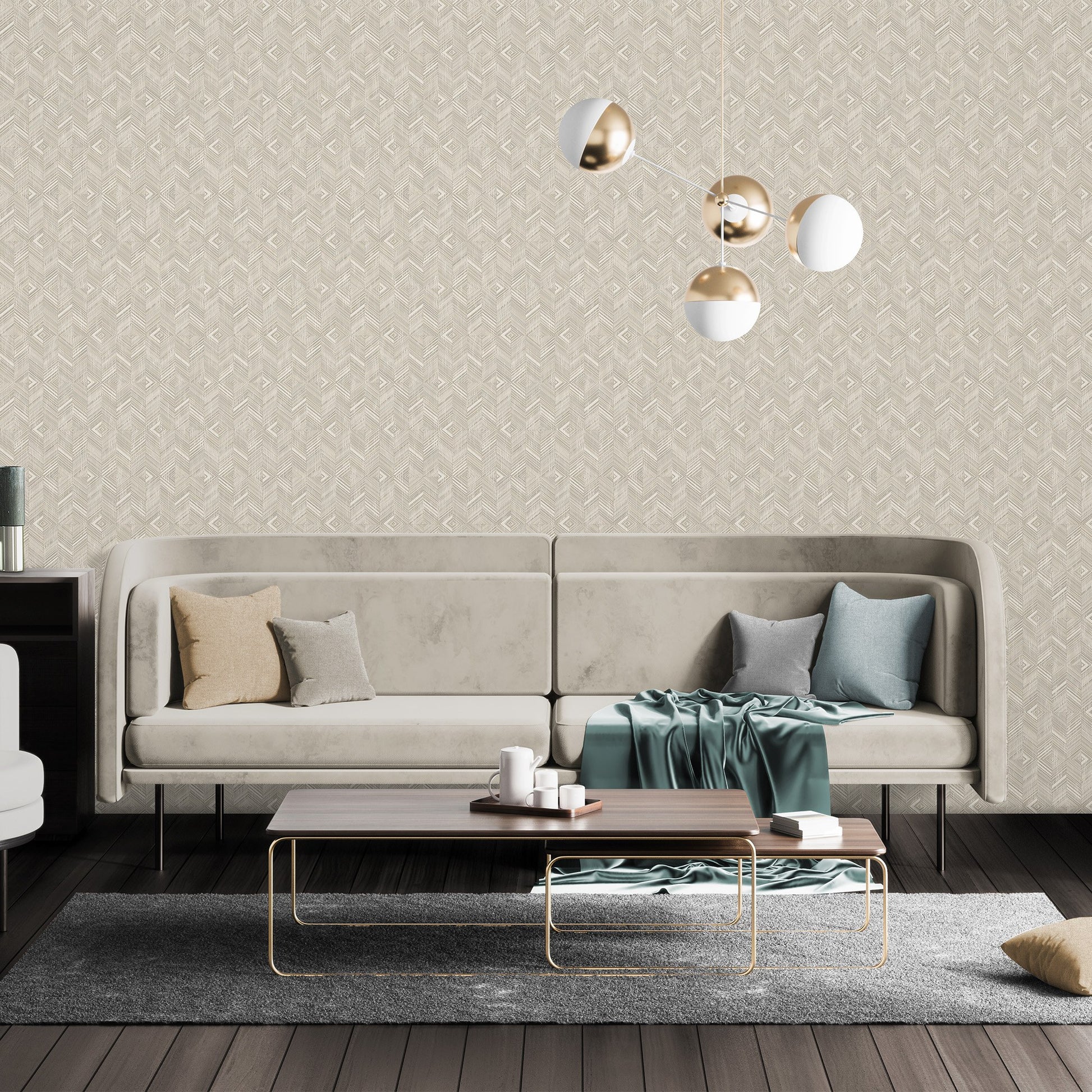 Belle Beta Indigo Calm Texture Wallpaper by La Belle Maison