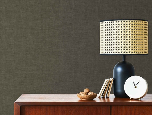 Belle Beta Pewter Neutral Texture Wallpaper by La Belle Maison