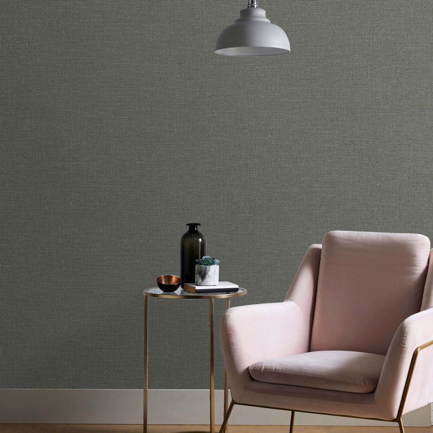 Belle Beta Ash Fine Weave Wallpaper by La Belle Maison