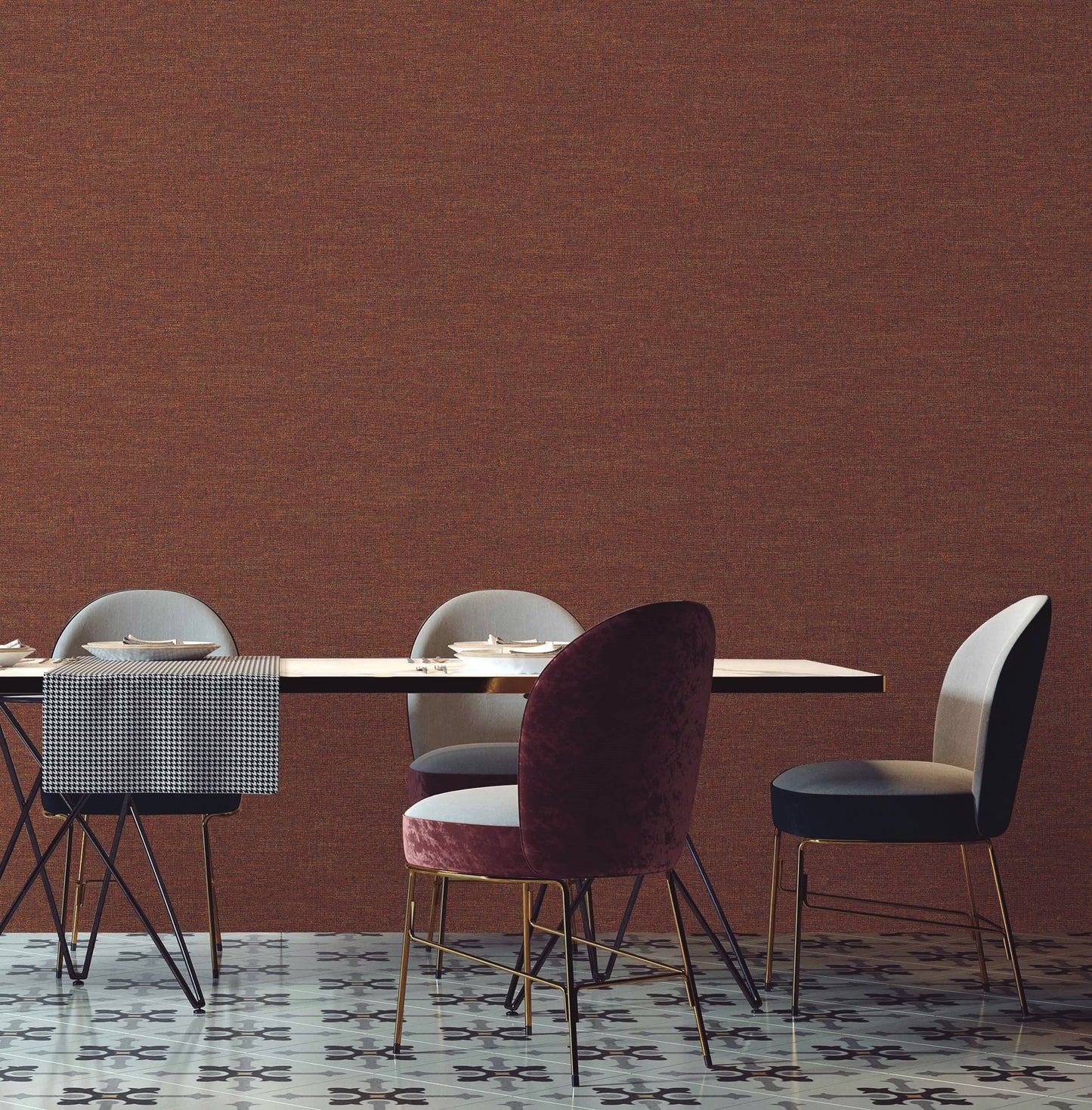 Belle Beta Brick Calm Texture Wallpaper by La Belle Maison