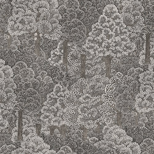 Iconique Dove Grey Premium Texture Wallpaper by La Belle Maison