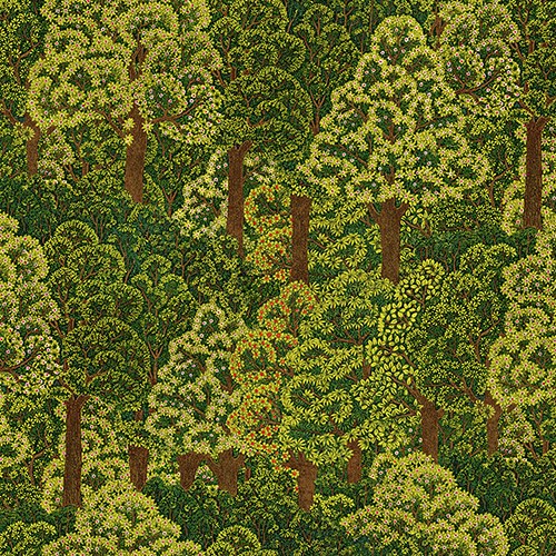 Iconique Sage Olive Statement Texture Wallpaper by La Belle Maison
