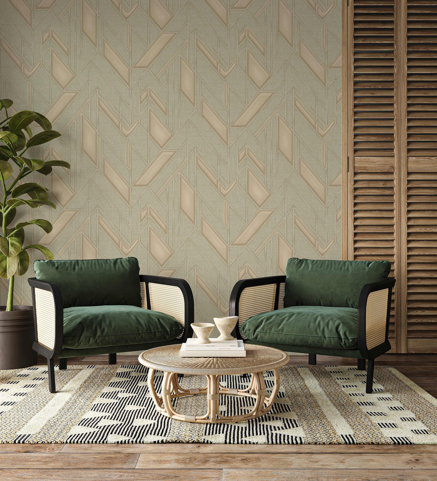 Iconique 24113-3 room wallpaper by La Belle Maison