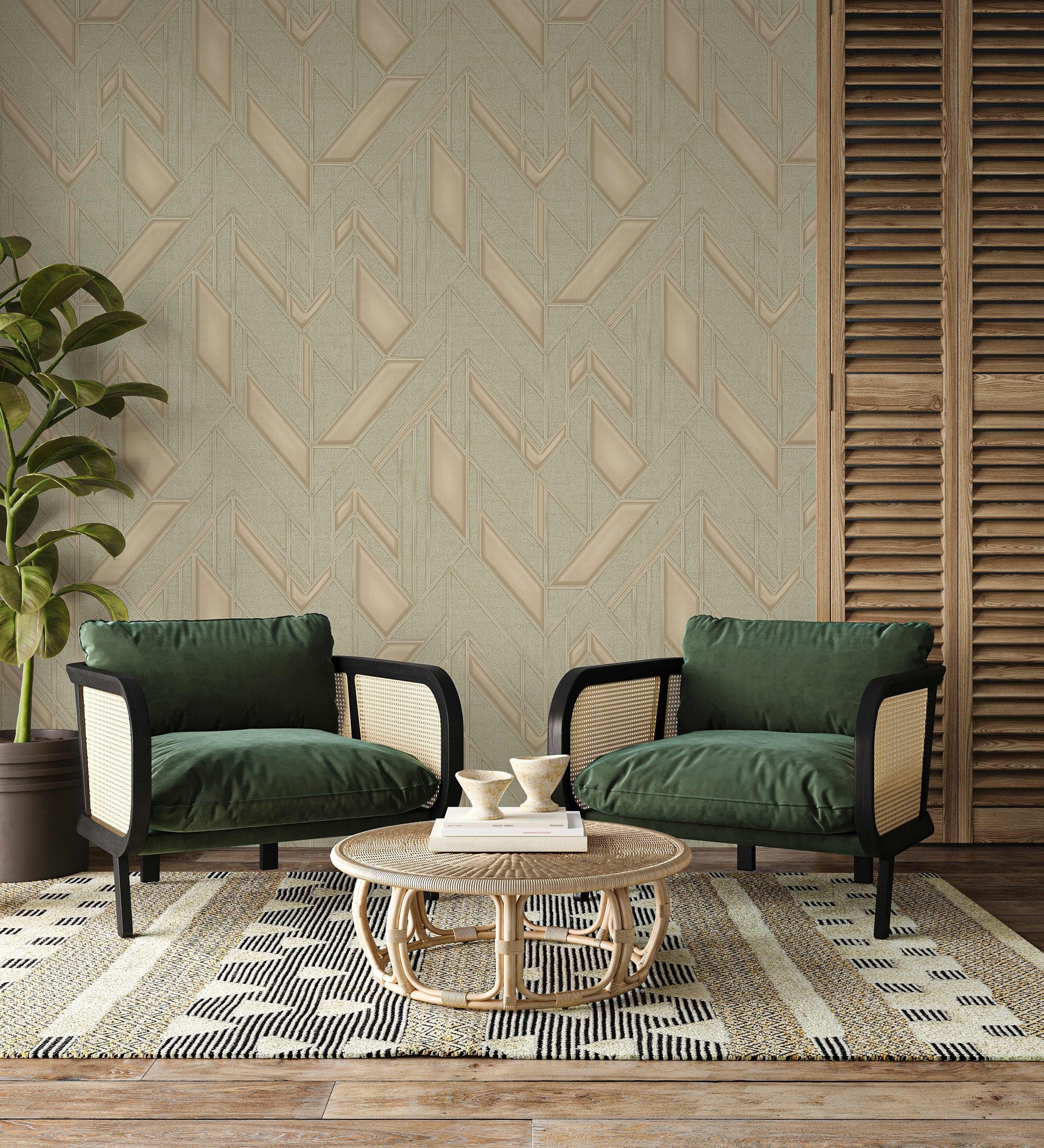 Iconique 24113-3 room wallpaper by La Belle Maison