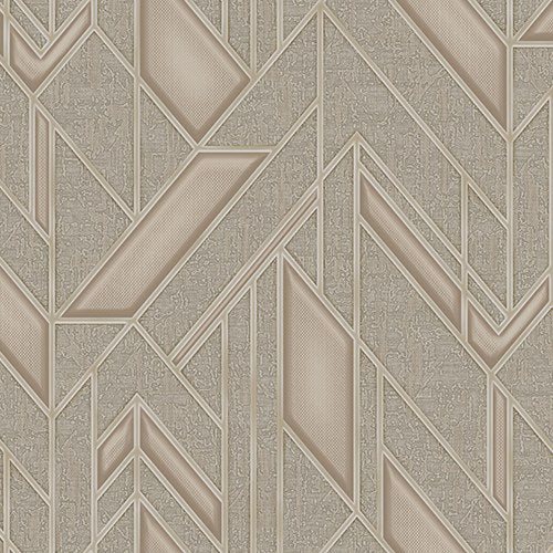 Iconique Sand Artful Motif Wallpaper by La Belle Maison