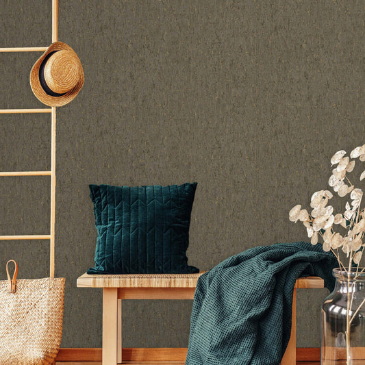 Indigo Maison Silver Nature Motif Wallpaper by La Belle Maison