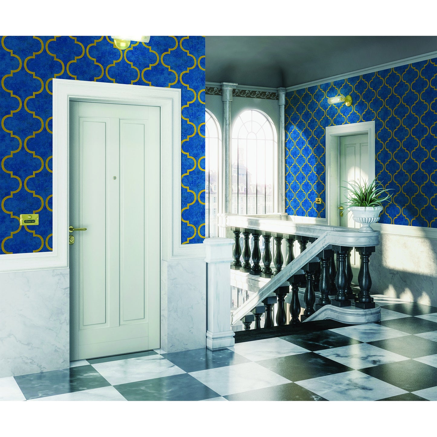 Indigo Maison 4703-6 room wallpaper by La Belle Maison
