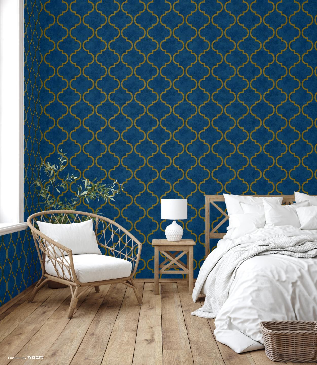 Indigo Maison 4703-6 room wallpaper by La Belle Maison