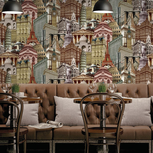 Indigo Maison Grey Nature Motif Wallpaper by La Belle Maison