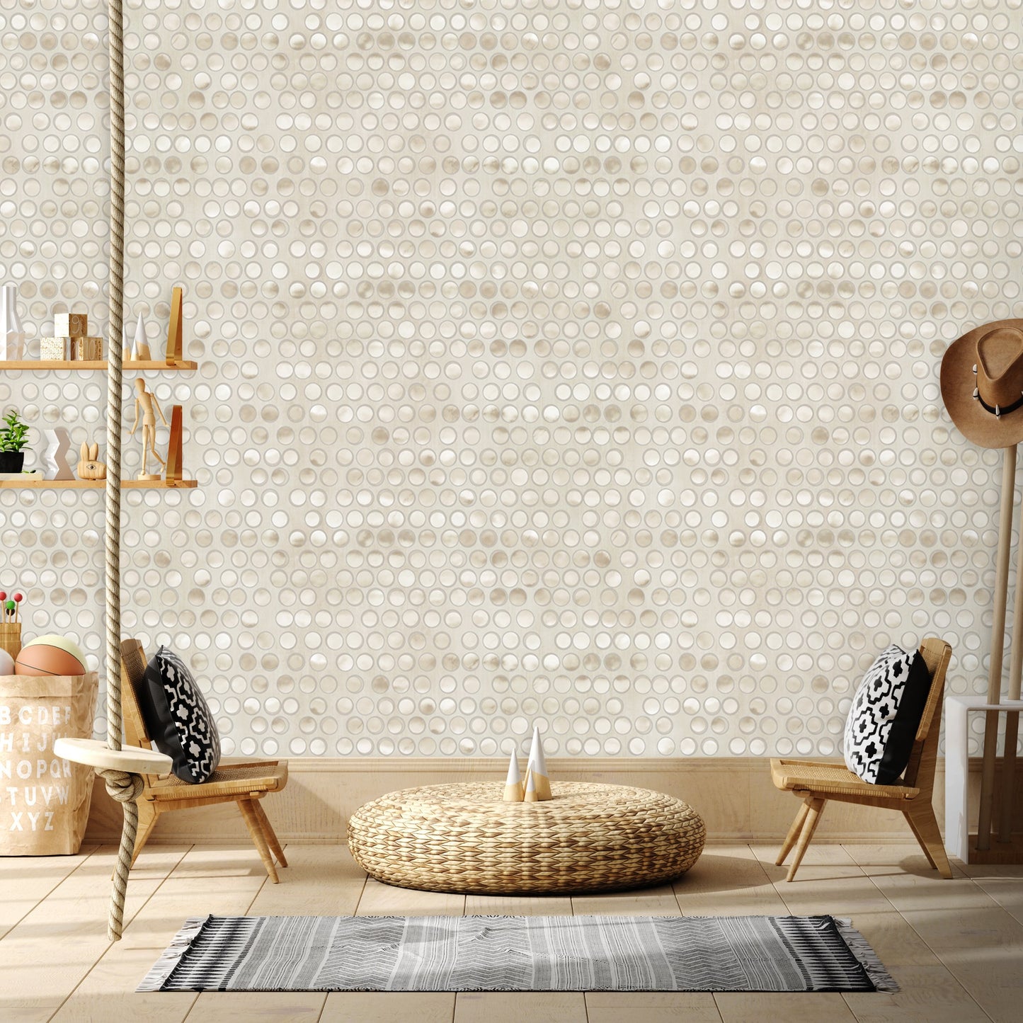 Indigo Maison 4706-1 room wallpaper by La Belle Maison