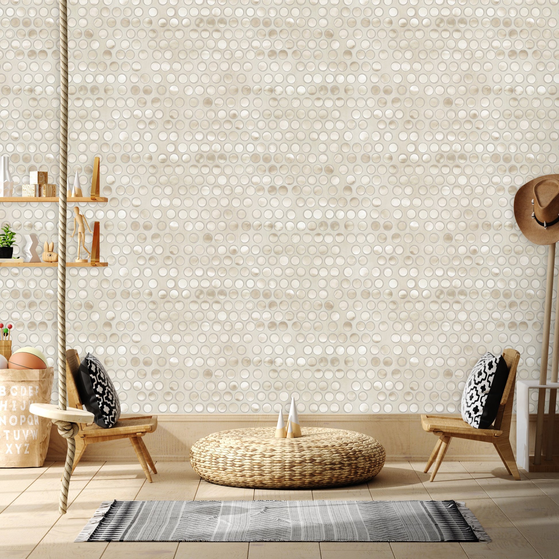 Indigo Maison 4706-1 room wallpaper by La Belle Maison