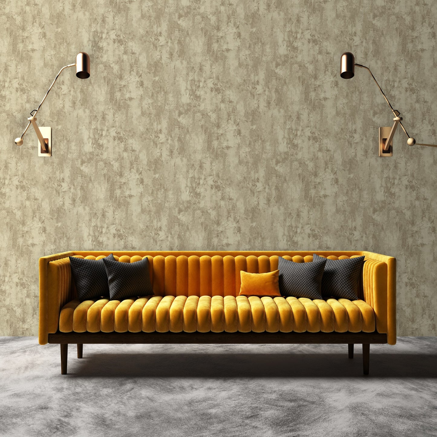 Indigo Maison Pebble Garden Pattern Wallpaper by La Belle Maison