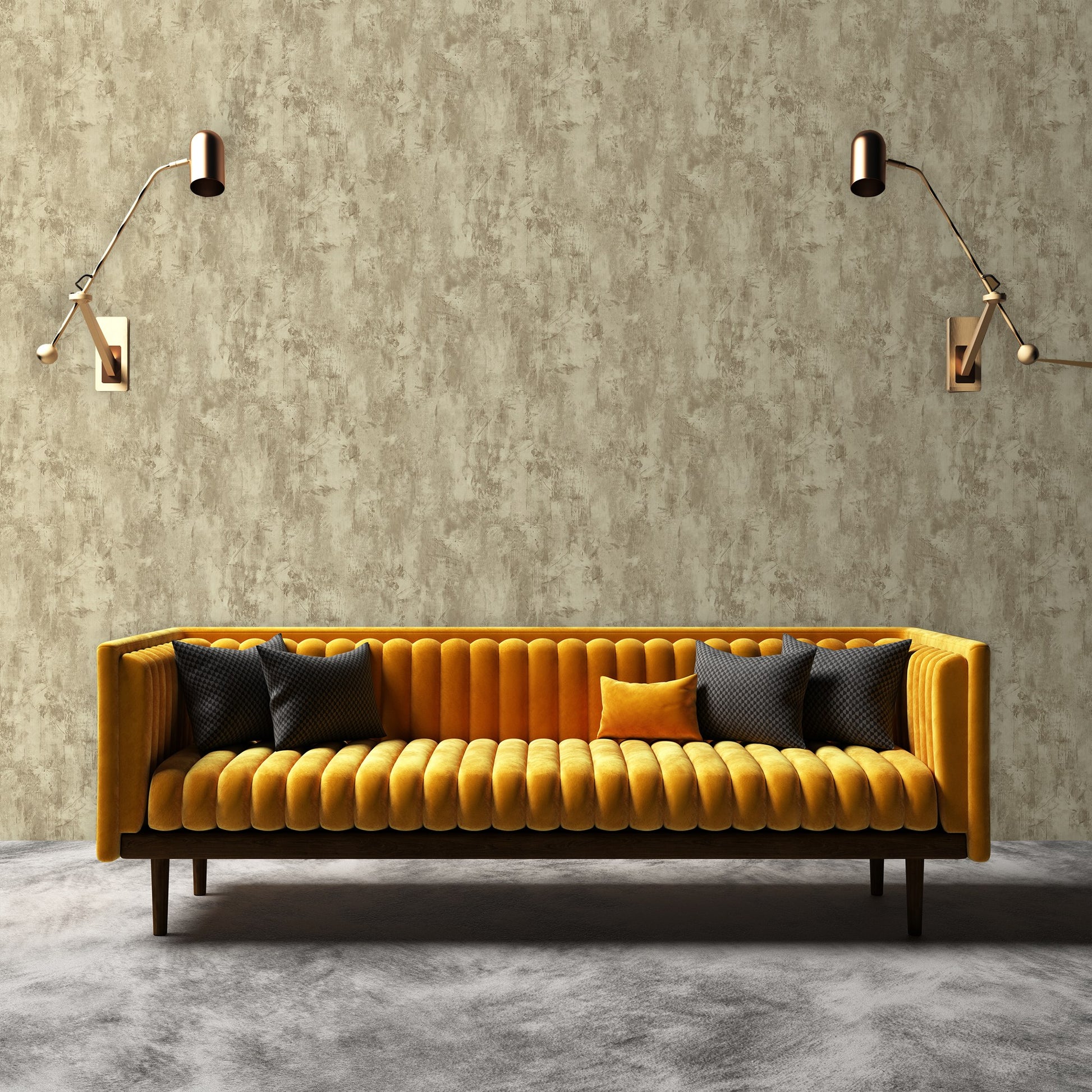 Indigo Maison Pebble Garden Pattern Wallpaper by La Belle Maison