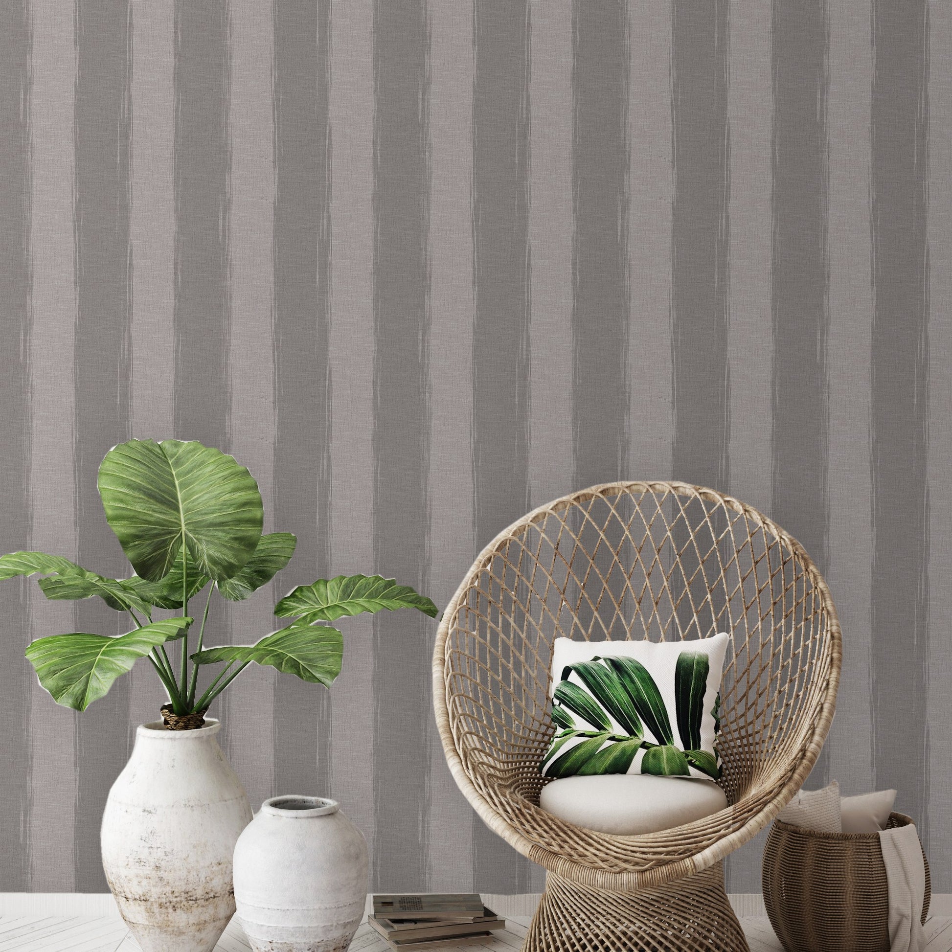 Indigo Maison Mist Blue Fresh Botanical Wallpaper by La Belle Maison