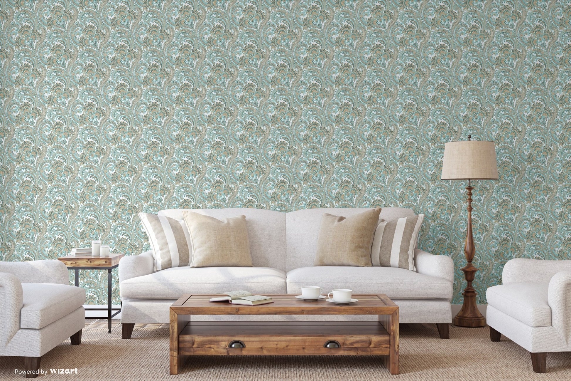Indigo Maison 4711-1 room wallpaper by La Belle Maison
