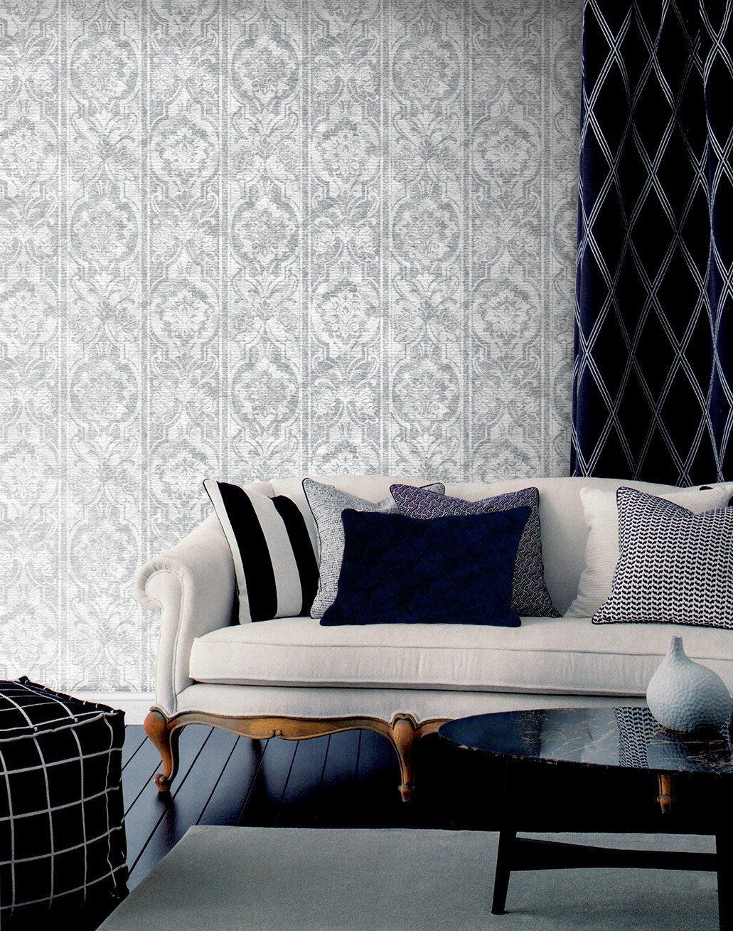 Indigo Maison 4713-1 room wallpaper by La Belle Maison
