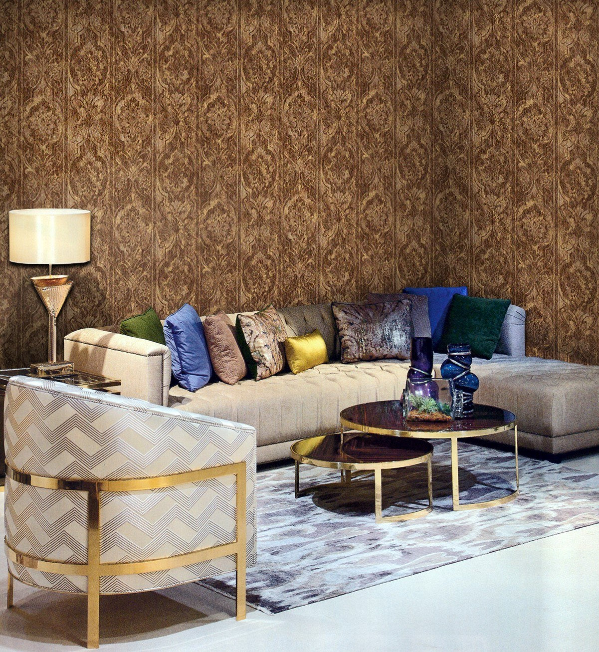 Indigo Maison 4713-5 room wallpaper by La Belle Maison