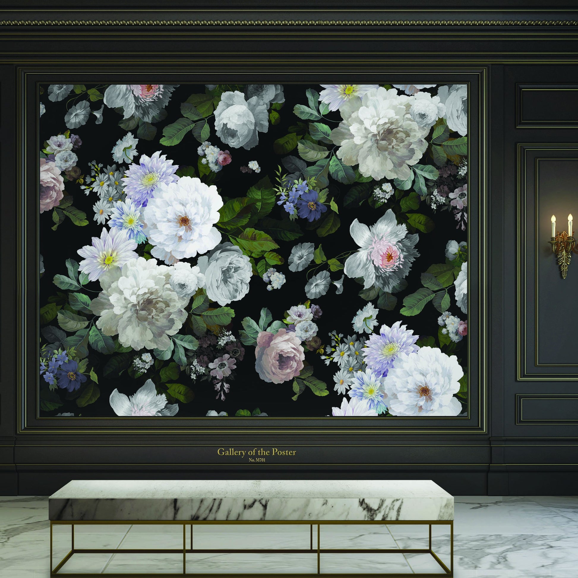 Indigo Maison Poster Wallpapers room wallpaper by La Belle Maison