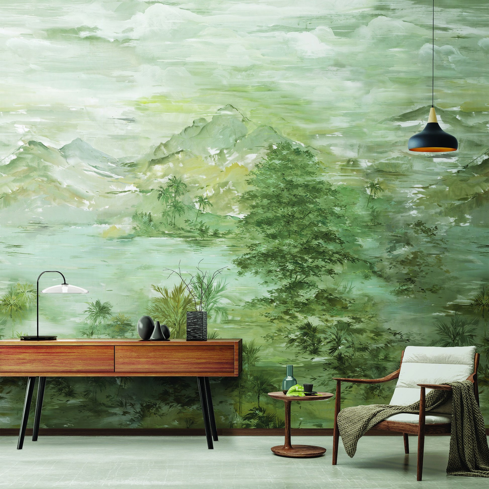 Indigo Maison Poster Wallpapers room wallpaper by La Belle Maison