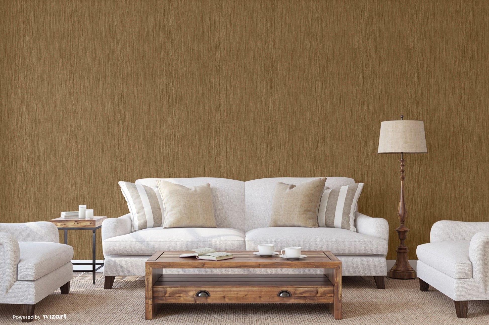 Kalina Garden Smoke Garden Motif Wallpaper by La Belle Maison