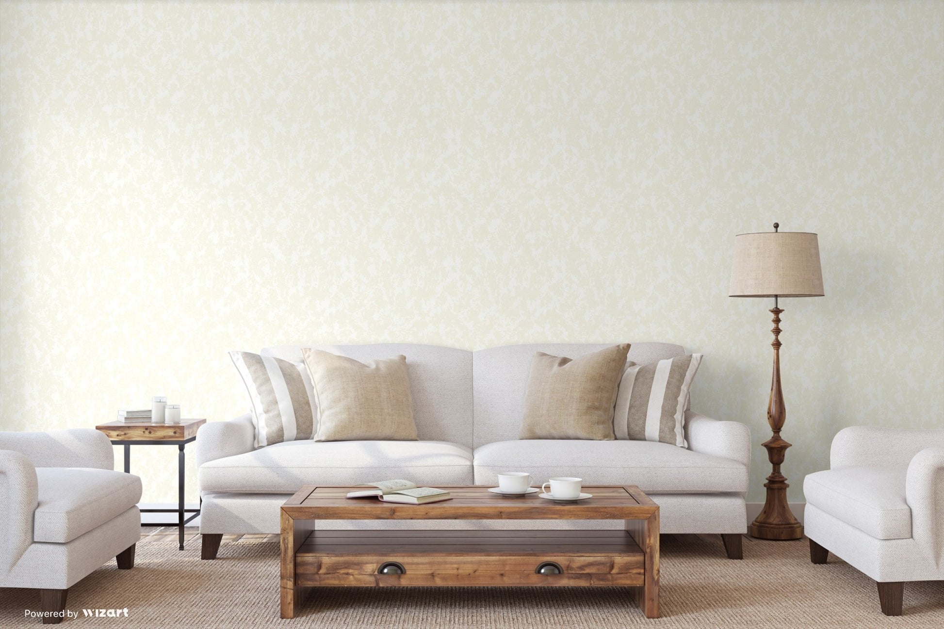 Kalina Garden Mist Classic Botanical Wallpaper by La Belle Maison