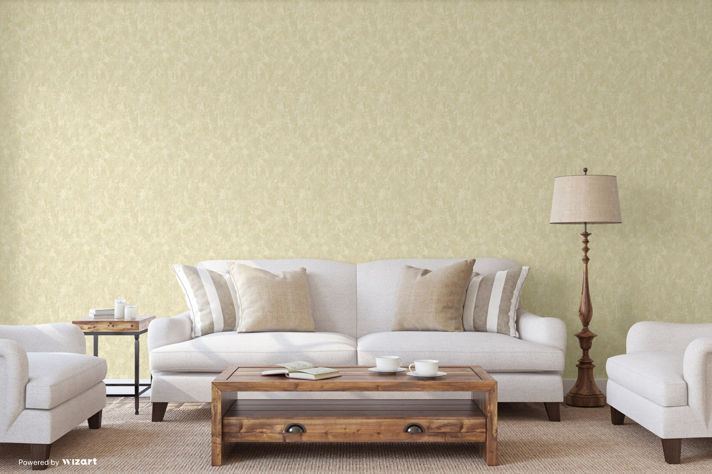 Kalina Garden Pearl Romantic Floral Wallpaper by La Belle Maison
