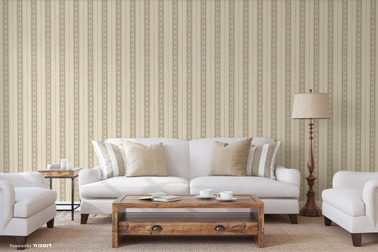 Kalina Garden Warm Grey Boutique Floral Wallpaper by La Belle Maison