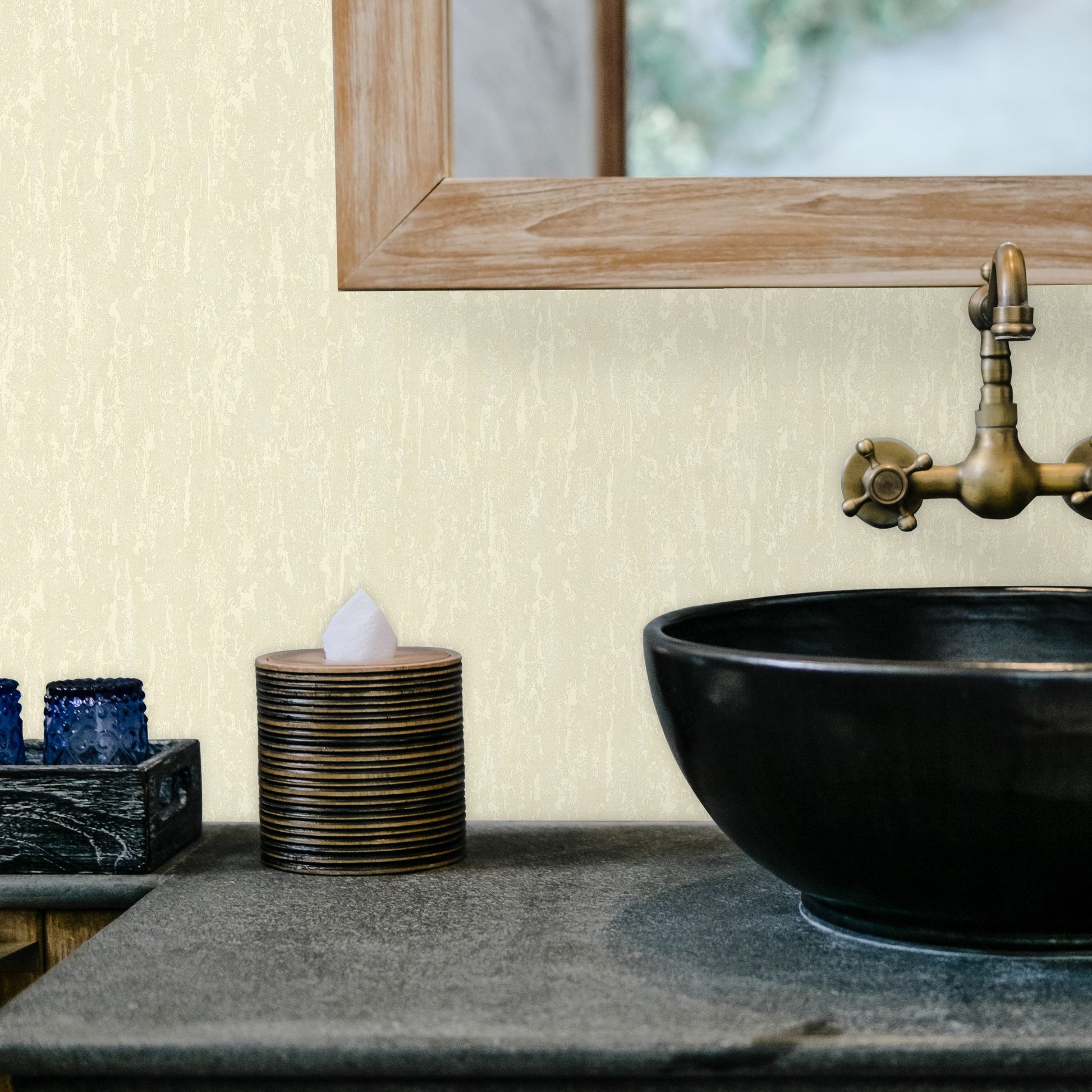 Maison Ephes Oat Silk Effect Wallpaper by La Belle Maison