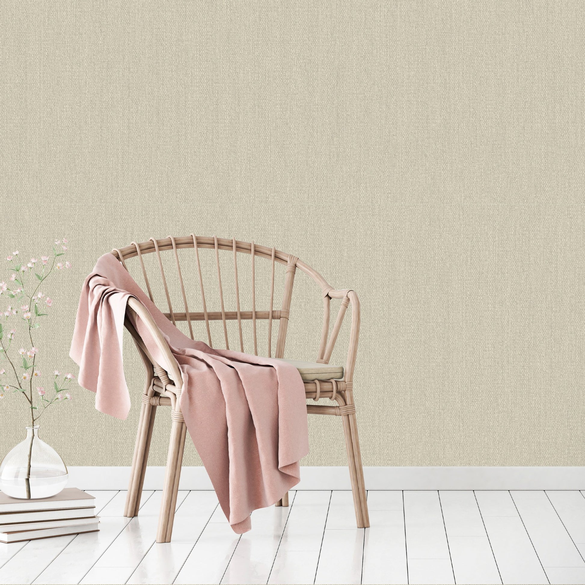 Maison Ephes Dove Grey Silk Effect Wallpaper by La Belle Maison