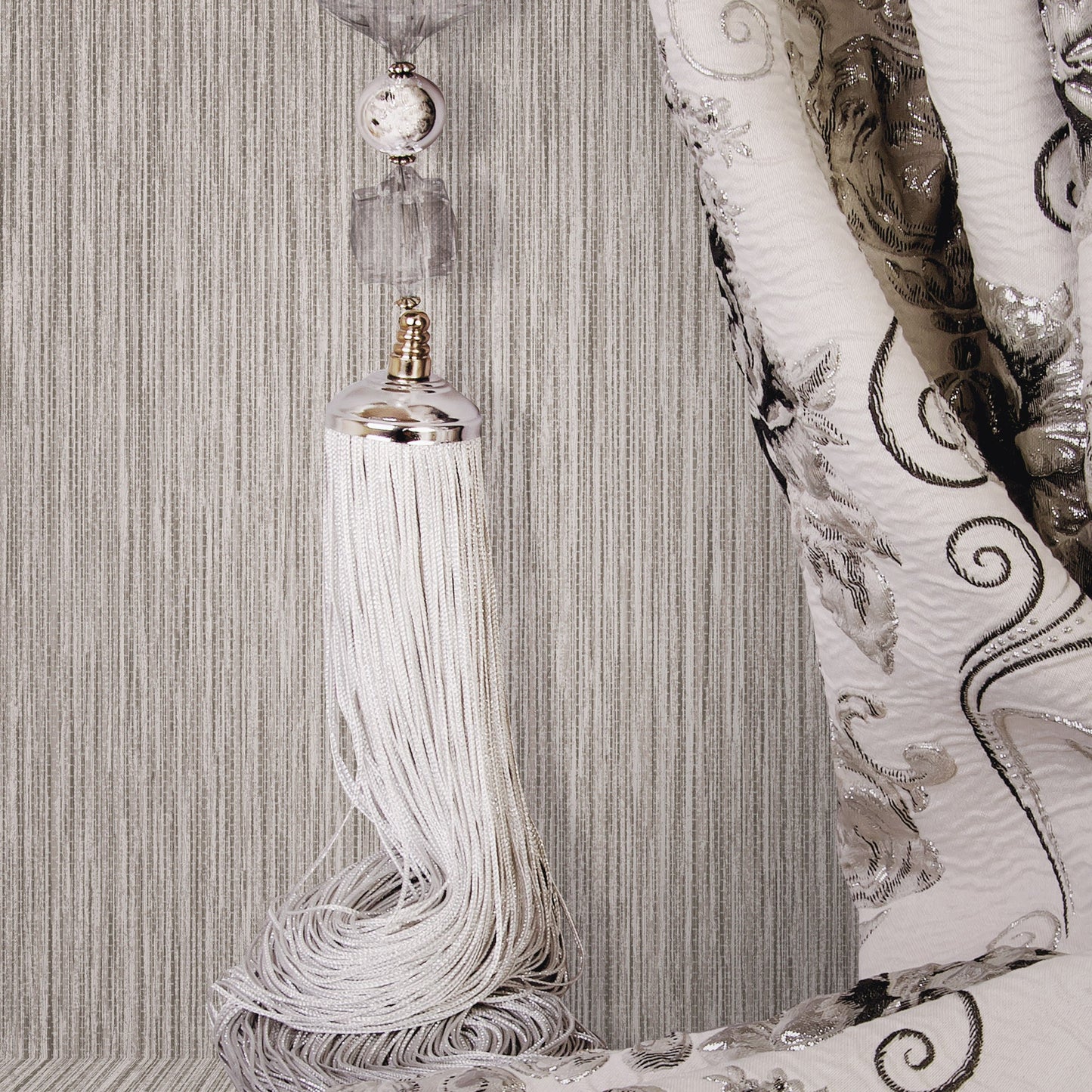 Maison Ephes Smoke Soft Geometric Wallpaper by La Belle Maison
