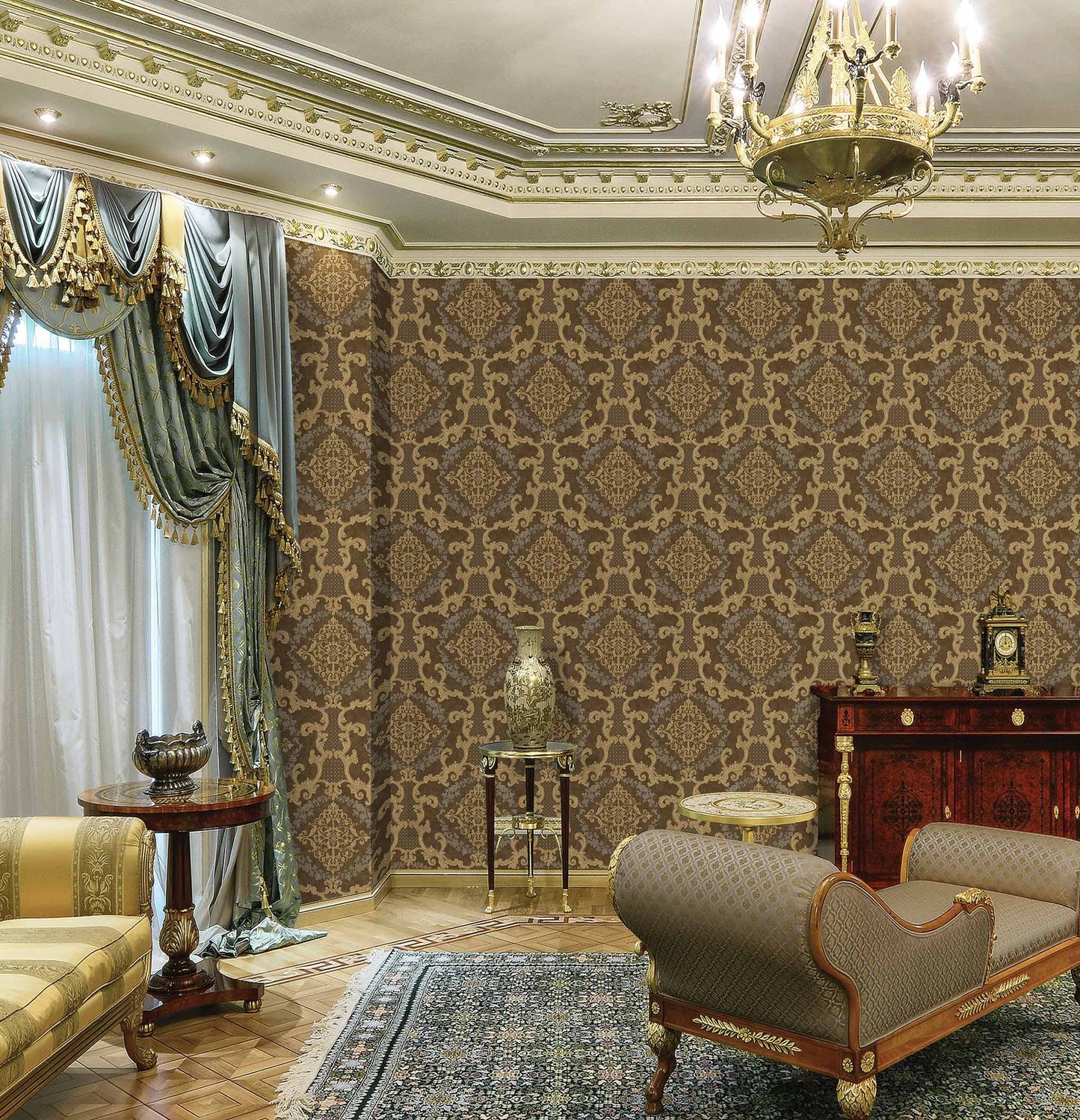 Maison Ephes Mushroom Elegant Pattern Wallpaper by La Belle Maison
