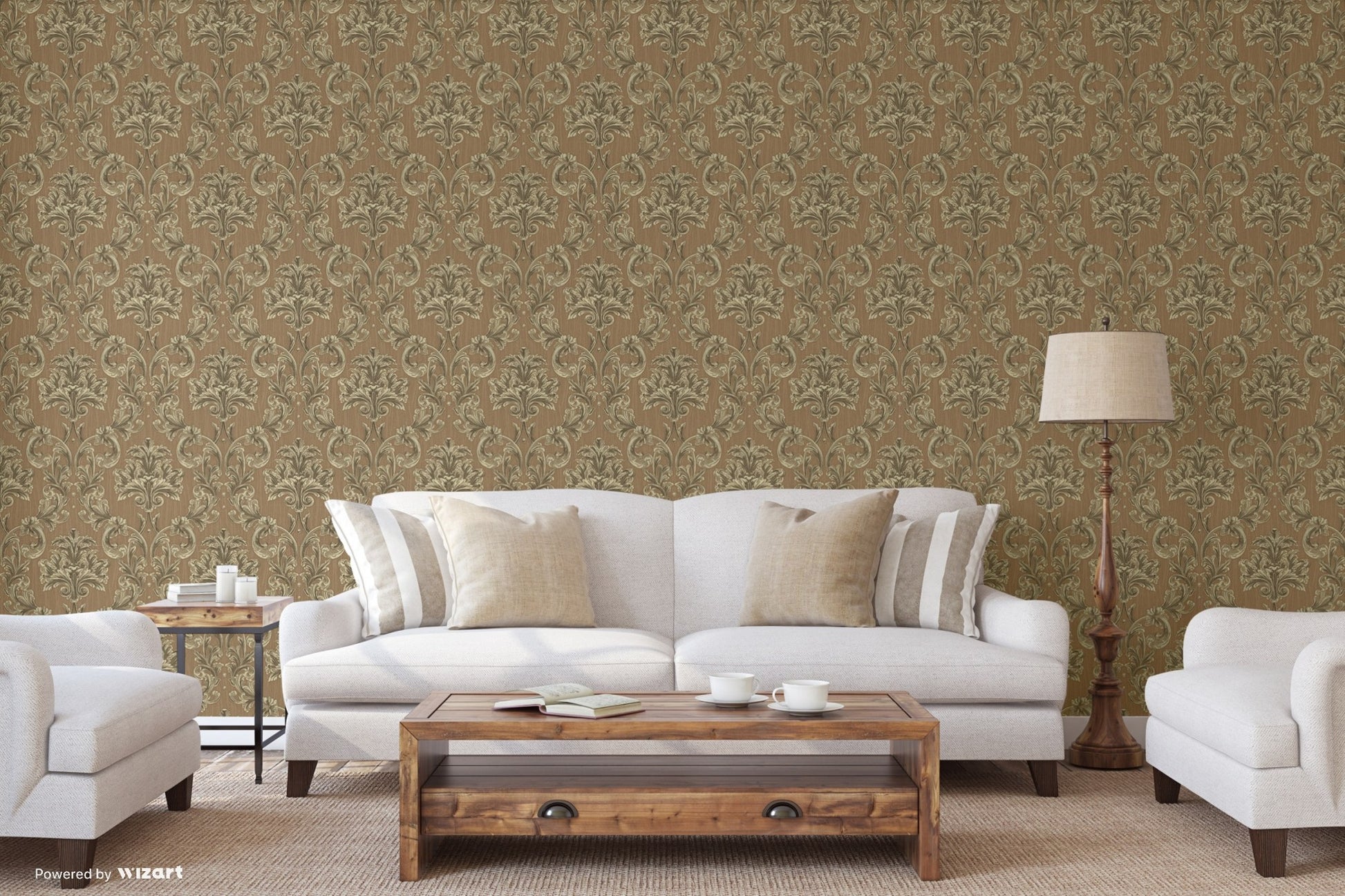 Maison Ephes Cocoa Silk Effect Wallpaper by La Belle Maison