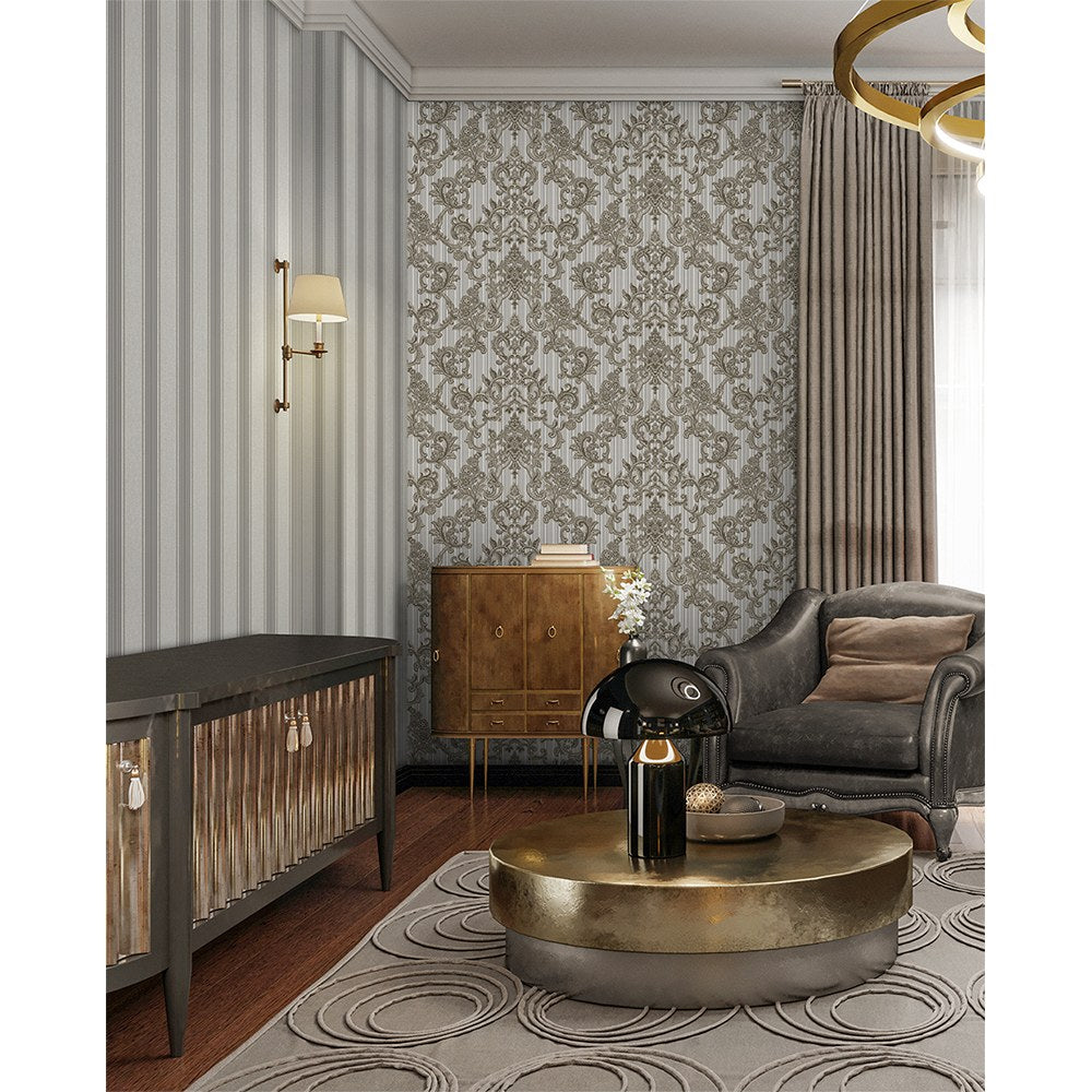 Maison Voyage Warm Grey Voyage Texture Wallpaper by La Belle Maison
