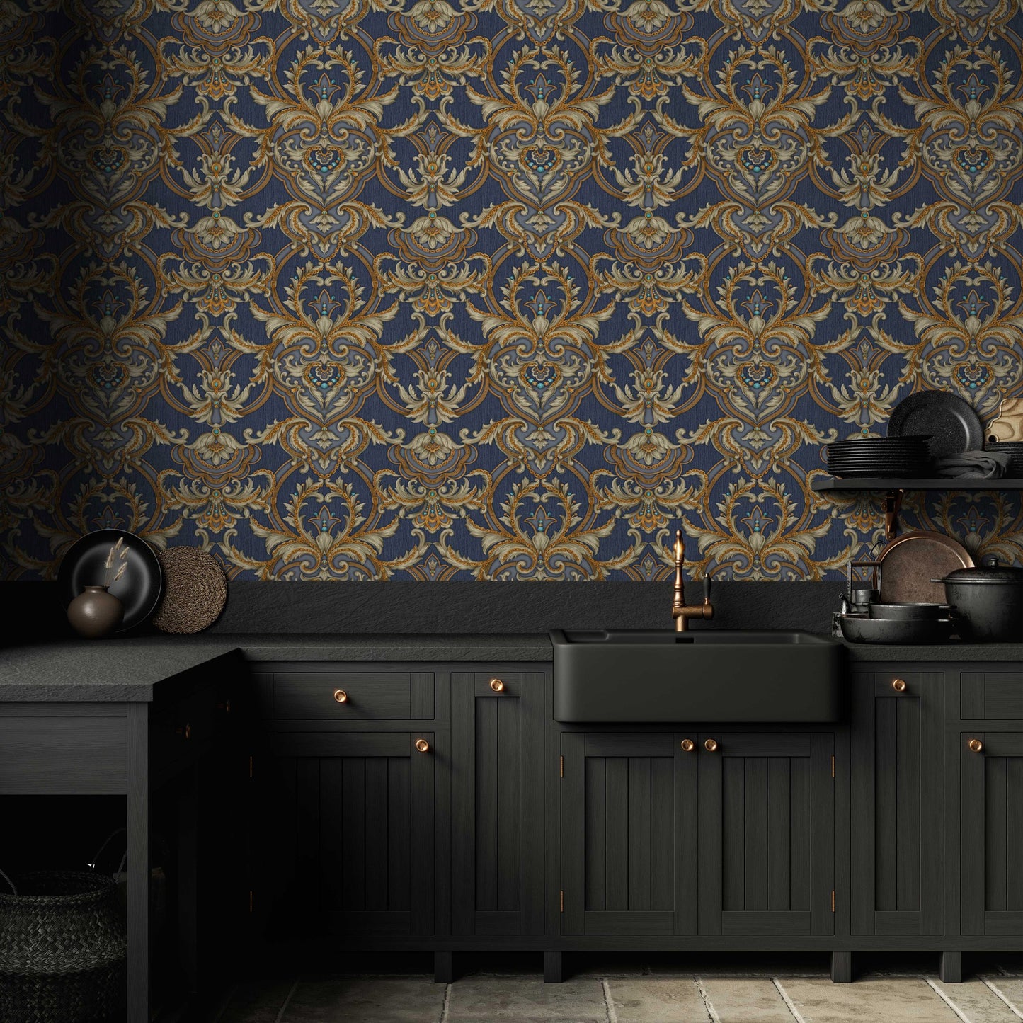 Maison Voyage Clay Travel Inspired Wallpaper by La Belle Maison