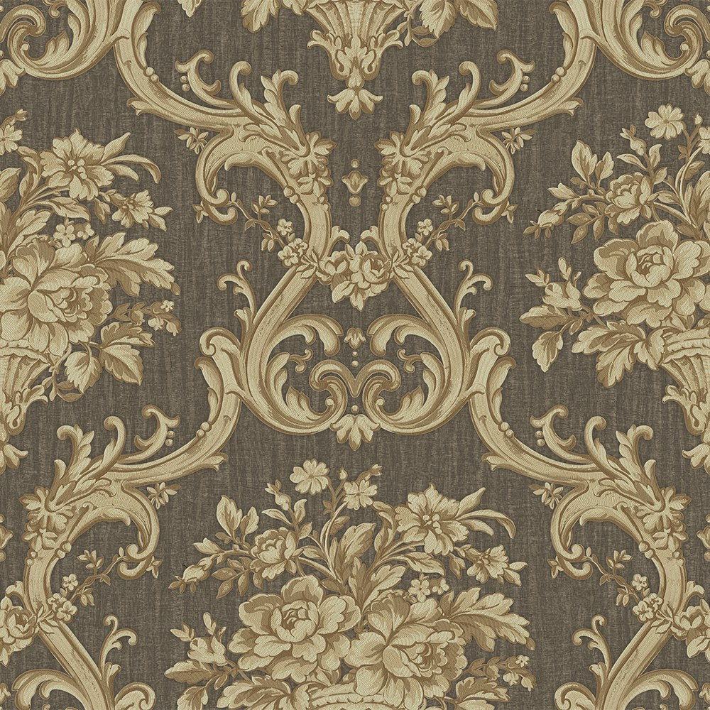 Maison Voyage Silver Travel Inspired Wallpaper by La Belle Maison