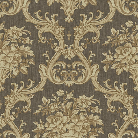 Maison Voyage Silver Travel Inspired Wallpaper by La Belle Maison