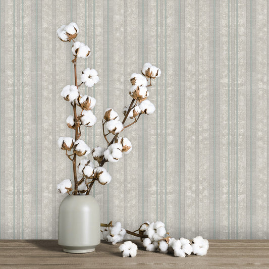 Octavia Opal Geometric Wallpaper by La Belle Maison